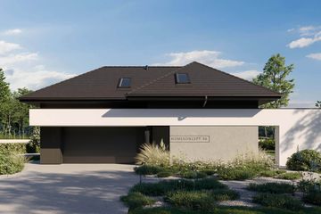  Projekt domu HomeKoncept 96 (KRX1225) - projekt domu parterowego z poddaszem - Zdjęcie 3