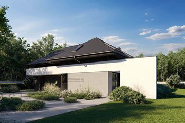  Projekt domu HomeKoncept 96 (KRX1225) - projekt domu parterowego z poddaszem - Zdjęcie 6