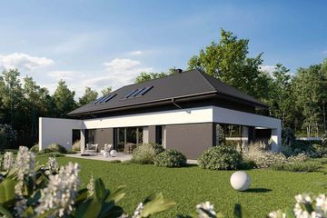  Projekt domu HomeKoncept 96 (KRX1225) - projekt domu parterowego z poddaszem - Zdjęcie 9