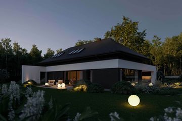  Projekt domu HomeKoncept 96 (KRX1225) - projekt domu parterowego z poddaszem - Zdjęcie 10