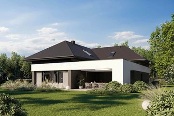  Projekt domu HomeKoncept 96 (KRX1225) - projekt domu parterowego z poddaszem - Zdjęcie 14