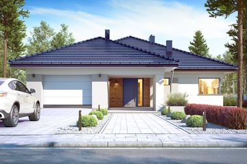  Projekt domu Klara V z garażem 1-st. [A] (WRF2371) - projekt domu parterowego - Zdjęcie 1