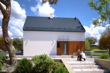  Projekt domu Lisek 2 (BSA2342) - projekt domu parterowego z poddaszem - Zdjęcie 5