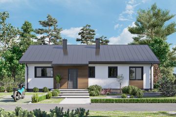  Projekt domu Jaskier Beta (1849) (KRD2962) - projekt domu parterowego - Zdjęcie 2