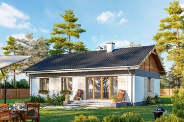  Projekt domu Kruszyna (1765) (KRD2966) - projekt domu parterowego - Zdjęcie 6