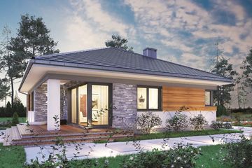  Projekt domu Kwadra (1767) (KRD2961) - projekt domu parterowego - Zdjęcie 6