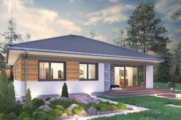 Projekt domu Kwadra (1766) (KRD2958) - projekt domu parterowego - Zdjęcie 3
