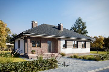  Projekt domu Lena (1763) (KRD2957) - projekt domu parterowego - Zdjęcie 1
