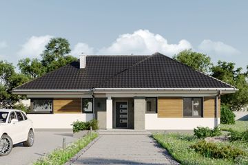  Projekt domu Kalina (328) (KRD2956) - projekt domu parterowego - Zdjęcie 2