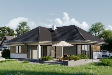  Projekt domu Kalina (328) (KRD2956) - projekt domu parterowego - Zdjęcie 4