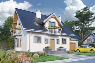 Projekt domu Helena (1772) (KRD2954) - projekt domu parterowego z poddaszem - Zdjęcie 1