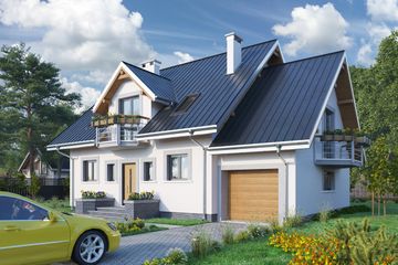  Projekt domu Helena (1772) (KRD2954) - projekt domu parterowego z poddaszem - Zdjęcie 2