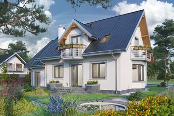  Projekt domu Helena (1772) (KRD2954) - projekt domu parterowego z poddaszem - Zdjęcie 3