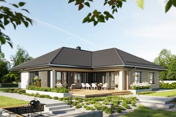  Projekt domu Tycjan (1755) (KRD2953) - projekt domu parterowego - Zdjęcie 2