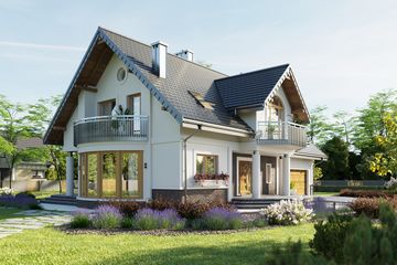  Projekt domu Heliodor (1773) (KRD2950) - projekt domu parterowego z poddaszem - Zdjęcie 2