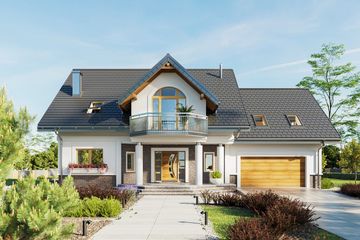  Projekt domu Heliodor (1773) (KRD2950) - projekt domu parterowego z poddaszem - Zdjęcie 1