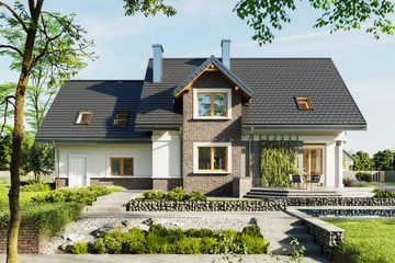  Projekt domu Heliodor (1773) (KRD2950) - projekt domu parterowego z poddaszem - Zdjęcie 5