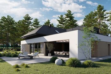  Projekt domu HomeKoncept 98 (KRX1226) - projekt domu parterowego z poddaszem - Zdjęcie 8