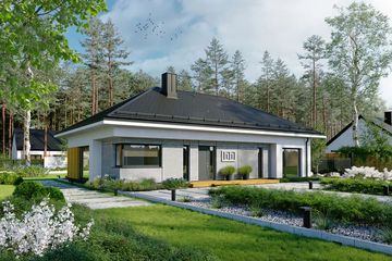  Projekt domu EG-100 (WWB1129) - projekt domu parterowego - Zdjęcie 1