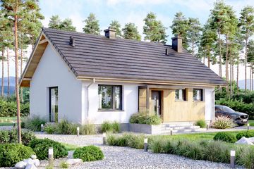  Projekt domu Mirabelka 2 (WOF1200) - projekt domu parterowego - Zdjęcie 1