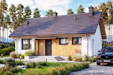  Projekt domu Mirabelka 2 (WOF1200) - projekt domu parterowego - Zdjęcie 2