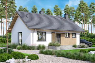  Projekt domu Mirabelka 2 (WOF1200) - projekt domu parterowego - Zdjęcie 3