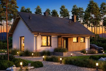  Projekt domu Mirabelka 2 (WOF1200) - projekt domu parterowego - Zdjęcie 5