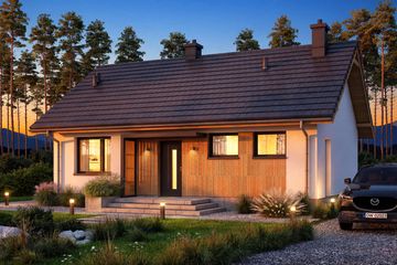  Projekt domu Mirabelka 2 (WOF1200) - projekt domu parterowego - Zdjęcie 6