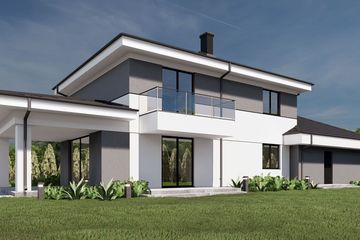  Projekt domu uA30v2 (WCB1449) - projekt domu parterowego z poddaszem - Zdjęcie 3