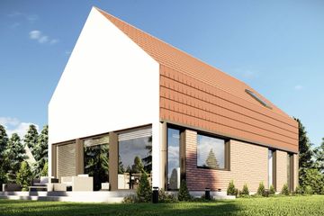  Projekt domu uA274v1 (WCB1454) - projekt domu parterowego z poddaszem - Zdjęcie 4