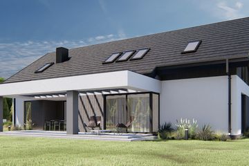  Projekt domu uA304v1 (WCB1455) - projekt domu parterowego z poddaszem - Zdjęcie 3