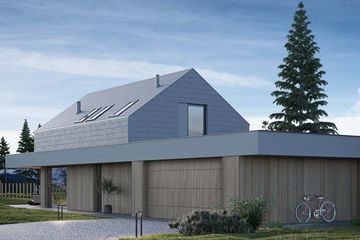  Projekt domu HomeKoncept 95 G2 wariant 01 (KRX1227) - projekt domu parterowego z poddaszem - Zdjęcie 4