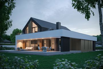  Projekt domu NewHouse 790 w1 (KRZ1063) - projekt domu parterowego z poddaszem - Zdjęcie 4