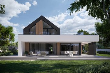  Projekt domu NewHouse 790 w1 (KRZ1063) - projekt domu parterowego z poddaszem - Zdjęcie 1