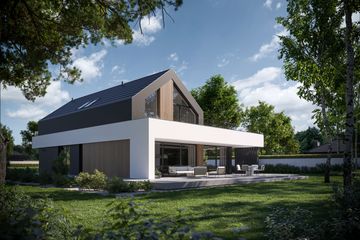  Projekt domu NewHouse 790 w1 (KRZ1063) - projekt domu parterowego z poddaszem - Zdjęcie 5