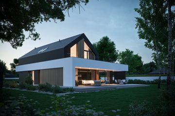  Projekt domu NewHouse 790 w1 (KRZ1063) - projekt domu parterowego z poddaszem - Zdjęcie 6