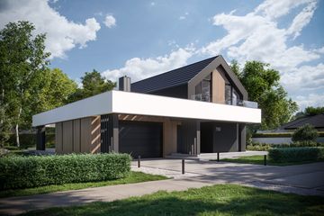  Projekt domu NewHouse 790 w1 (KRZ1063) - projekt domu parterowego z poddaszem - Zdjęcie 9