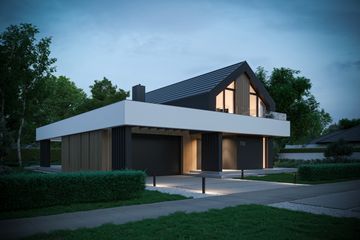  Projekt domu NewHouse 790 w1 (KRZ1063) - projekt domu parterowego z poddaszem - Zdjęcie 10