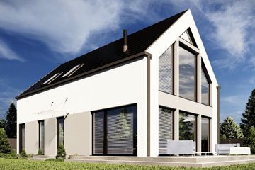  Projekt domu uA274 (WCB1458) - projekt domu parterowego z poddaszem - Zdjęcie 1