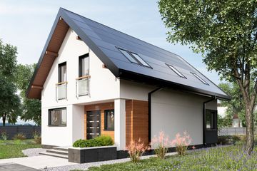  Projekt domu Anatol Solo OZE (1812) (KRD2943) - projekt domu parterowego z poddaszem - Zdjęcie 1