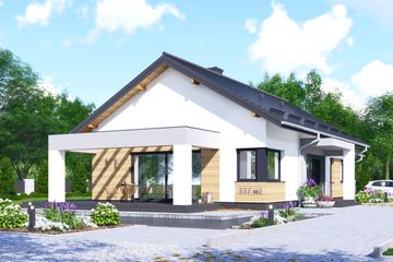  Projekt domu APS 337 wariant 2 (LUA1583) - projekt domu parterowego - Zdjęcie 9