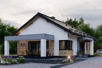  Projekt domu APS 337 wariant 2 (LUA1583) - projekt domu parterowego - Zdjęcie 5