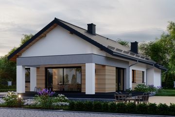  Projekt domu APS 337 wariant 2 (LUA1583) - projekt domu parterowego - Zdjęcie 4