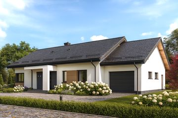  Projekt domu APS 337 wariant 2 (LUA1583) - projekt domu parterowego - Zdjęcie 3