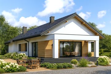  Projekt domu APS 337 wariant 2 (LUA1583) - projekt domu parterowego - Zdjęcie 2