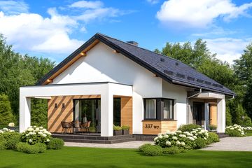  Projekt domu APS 337 wariant 2 (LUA1583) - projekt domu parterowego - Zdjęcie 1