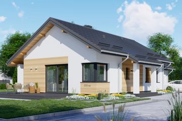  Projekt domu APS 259 wariant 2 (LUA1584) - projekt domu parterowego - Zdjęcie 1