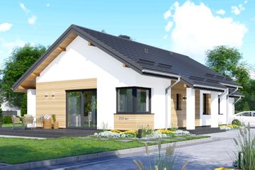  Projekt domu APS 259 wariant 2 (LUA1584) - projekt domu parterowego - Zdjęcie 1