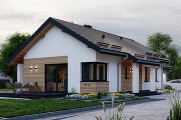  Projekt domu APS 259 wariant 2 (LUA1584) - projekt domu parterowego - Zdjęcie 2