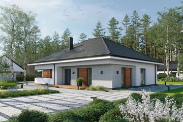  Projekt domu EG-101 (WWB1130) - projekt domu parterowego - Zdjęcie 1